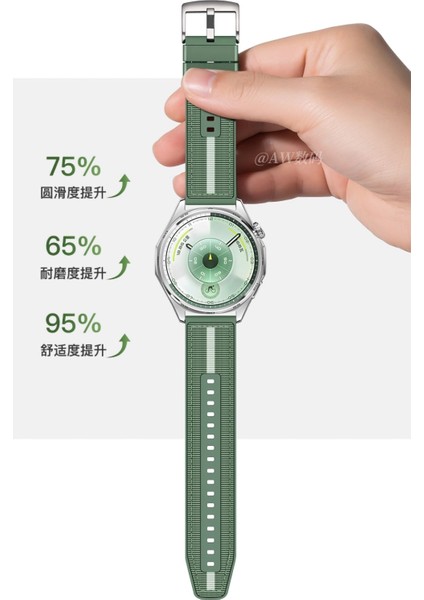 Huawei Watch Gt6 Pro/gt6/gt5 Pro/gt4/gt3 Pro/gt3 46MM Uyumlu 22MM Dokuma Silikon Kordon Kayış fırsatları
