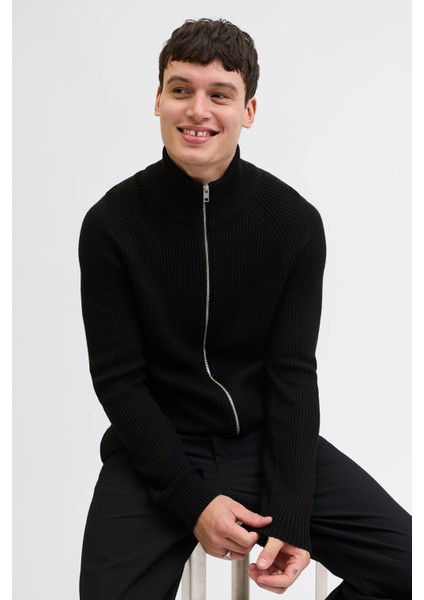 Jjpannel Pamuk Karışımlı Regular Fit Dik Yaka Hırka Erkek Hırka 12278920 modelleri