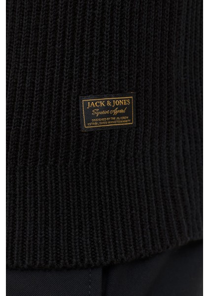 Jjpannel Pamuk Karışımlı Regular Fit Dik Yaka Hırka Erkek Hırka 12278920