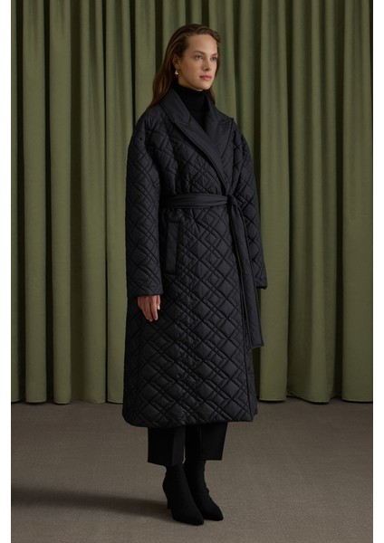 Seyyar Kuşaklı Kapitone Mont fiyatları