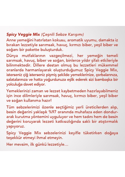 Spicy Veggie Mix 6'lı Set – Freeze Dried Dondurularak Kurutulmuş Baharatlı Sebze modelleri