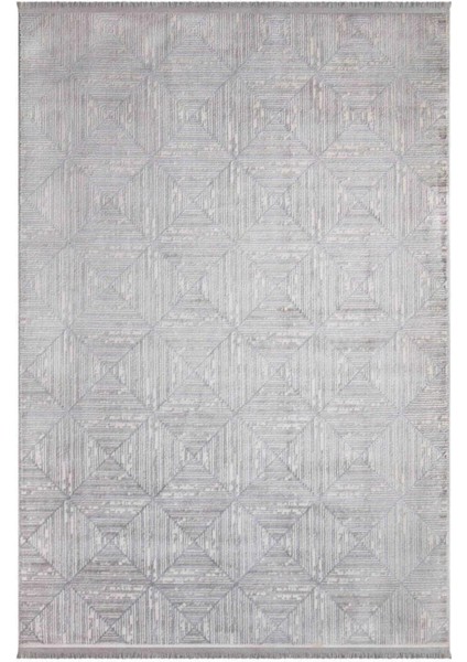 Lizbon 1075 Açık Gri Modern Salon Mutfak Yolluk Oturma Odası Halısı