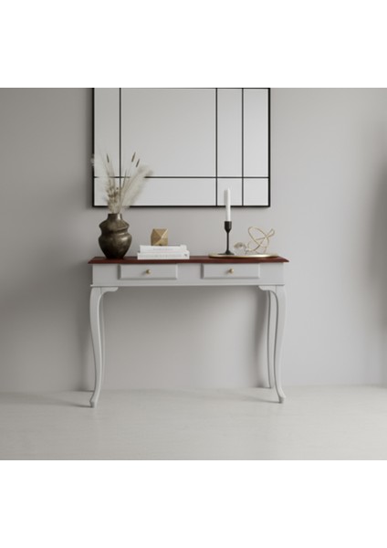 120 cm Masif Çekmeceli Lükens Açık Gri Ceviz Dresuar fiyatları