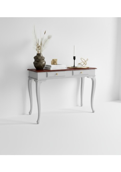 120 cm Masif Çekmeceli Lükens Açık Gri Ceviz Dresuar modelleri