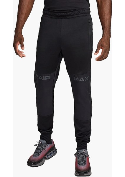 Air Max Jogger Pant Black Erkek Lastik Paçalı Günlük Eşofman Altı Siyah