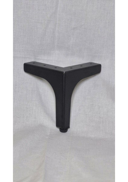 Metal Siyah Renk L Ayak 12,5cm Lüks Mobilya Ayağı Kalınlık 2 mm