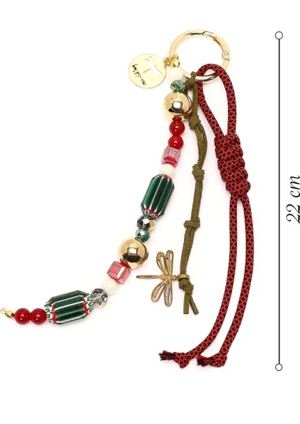 Kadın Kırmızı Boncuklu Metal Charm 000A2D470314 fiyatları