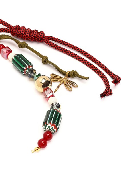 Kadın Kırmızı Boncuklu Metal Charm 000A2D470314 indirimleri