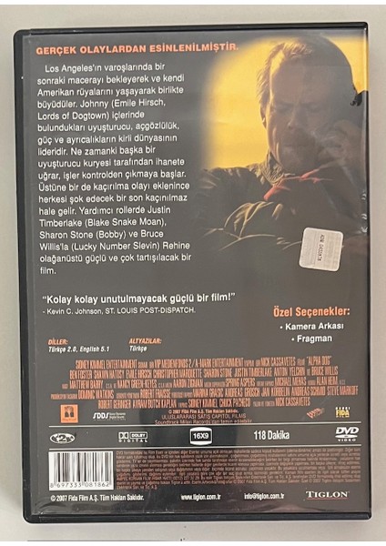 Alpha Dog Rehine DVD (Orijnal Dönem Baskı Dvd) fiyatları