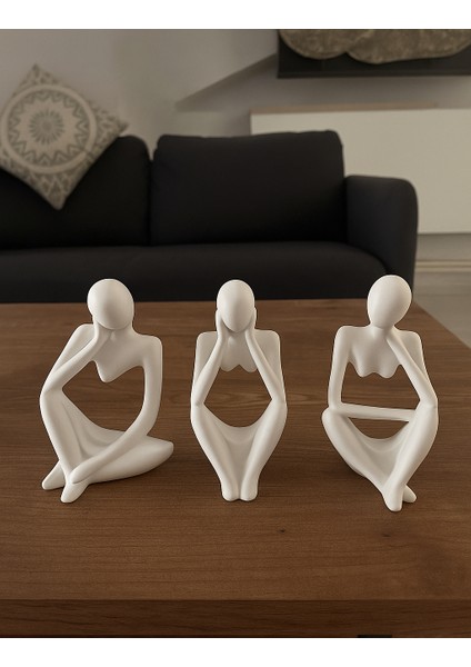 Bohem Tarzı Modern Dekoratif Biblo 3’lü Set – Ev & Ofis Aksesuarı modelleri