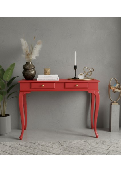 120 cm Masif Çekmeceli Lükens Kırmızı Dresuar fiyatları