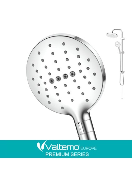 | Valtemo Mega Boy, Full Krom, Pvc, Patlamaz Hortumlu Duş Seti fiyatları