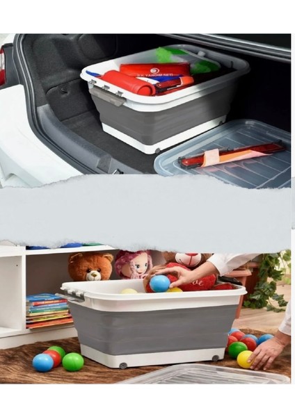 Bee Home 30 Lt Tekerlekli Saklama Kutusu – Şeffaf, Kapaklı, Dayanıklı Plastik Kutu, Kolay Taşınabilir Organizer fırsatları