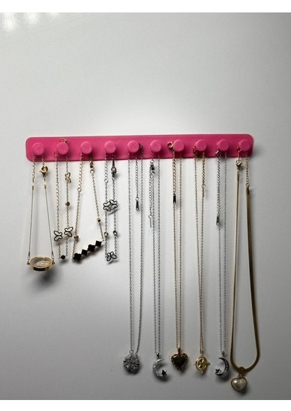 2'li Takı Kanca Rayı Organizer Askılık 10 Bölmeli Askılık