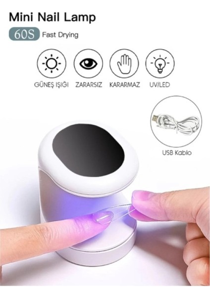 Küçük Boy, Büyük Güç! Mini Uv LED Tırnak Kurutucu – Hızlı, Güvenli, Pratik modelleri