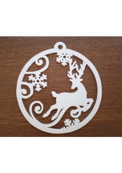 3D Baskı Geyik Yılbaşı Süsü | Kapı ve Ağaç Için Dekoratif Süs Sevimli Geyik