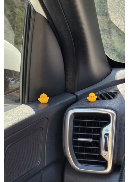 4 Adet Sevimli Civciv Seti Torpido Aksesuarı, Dikiz Aynası Süsü, Masa Dekoru fırsatları