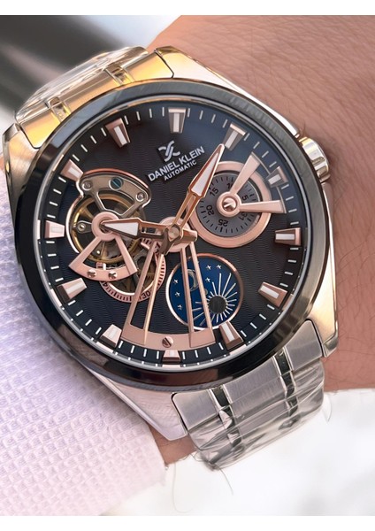 Otomatik Mekanizma Mehtap ve Güneş Kadranlı 2 Yıl Garantili Erkek Kol Saati OTM.14048.5 fiyatları