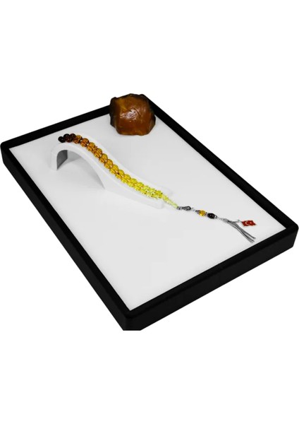 Ay Yıldız Püsküllü Süzme Renk Geçişli Kehribar Tesbih 15.07 gr fırsatları