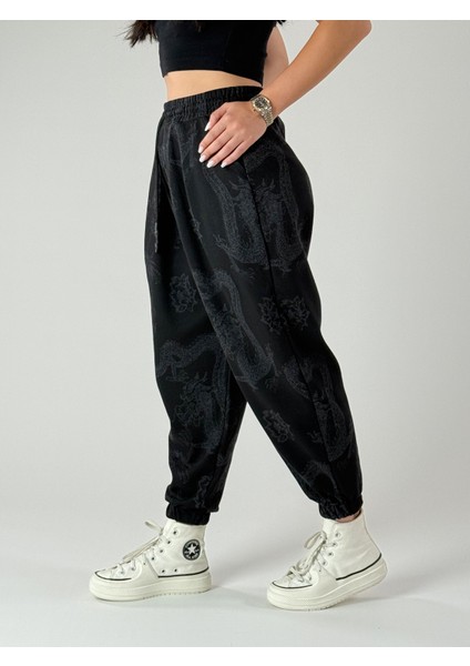 Dragon Desenli Kadın Jogger Pantolon COC1008 fiyatları