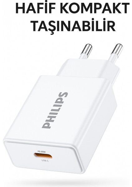 Typ-C Hızlı Şarj Adaptörü, 33W Powerdelivery 3.0 Quickcharge 3.0, Akım Korumalı, Slim Şarj Adaptörü fırsatları
