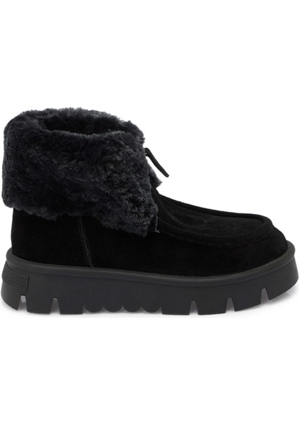 Siyah Süet Deri Kadın Casual Bot - K24K1BT67522-A01 modelleri