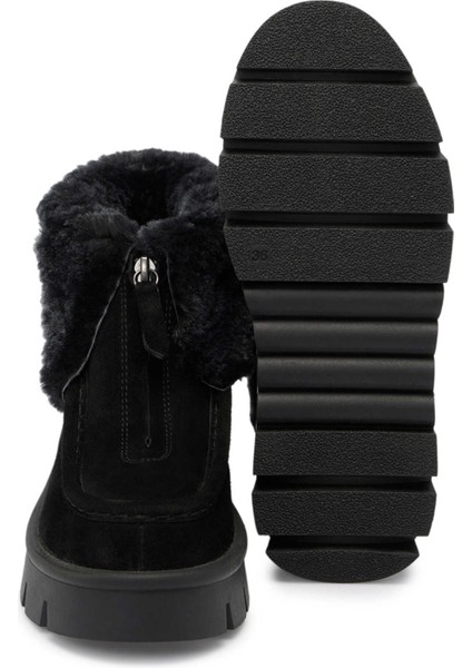 Siyah Süet Deri Kadın Casual Bot - K24K1BT67522-A01 fırsatları