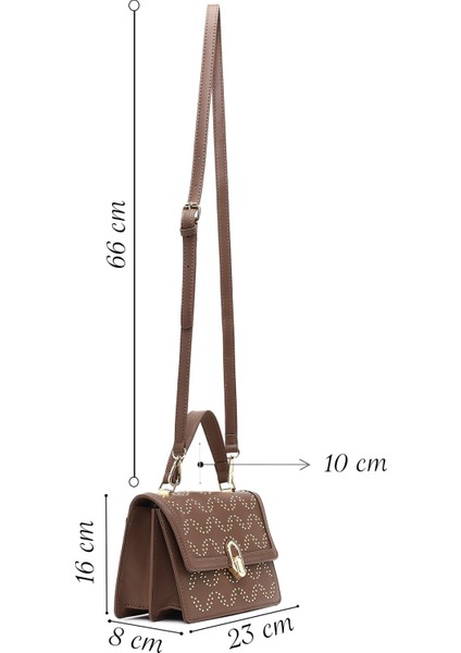 Kadın Vizon Taşlı Uzun Askılı Kol Çantası 25ABD264618 fiyatları