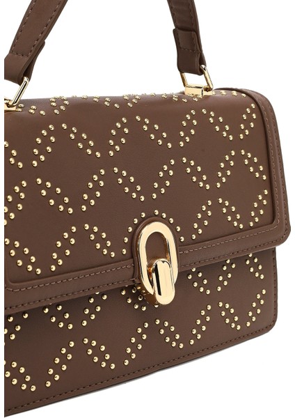 Kadın Vizon Taşlı Uzun Askılı Kol Çantası 25ABD264618