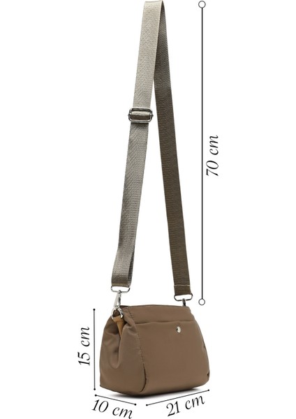 Kadın Haki Uzun Askılı Kumaş Çapraz Çanta 25ABD27346F fiyatları