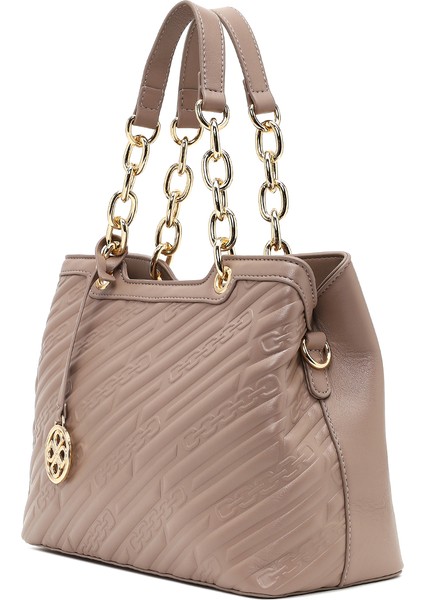 Kadın Gri Uzun Askılı Baskılı Kol Çantası 25WBD286126 indirimleri