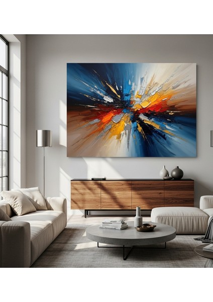 Soyut Kanvas Tablo, Dinamik Renkler ve Canlı Renkler Tablo modelleri