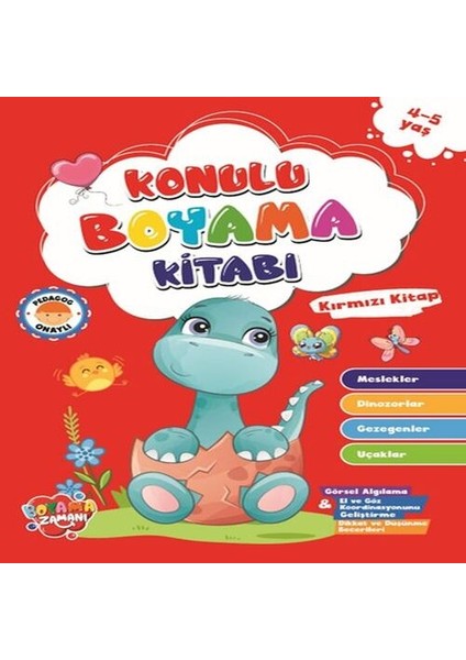 Konulu Boyama - Kırmızı (4-5 Yaş)