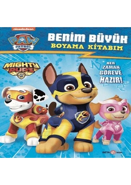 Paw Patrol Benim Büyük Boyama Kitabım