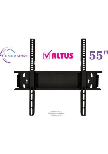 AL55 UHD 9823 4K Ultra Hd 55" 140 Ekran LCD LED Tv Sabit Duvar Askı Aparatı