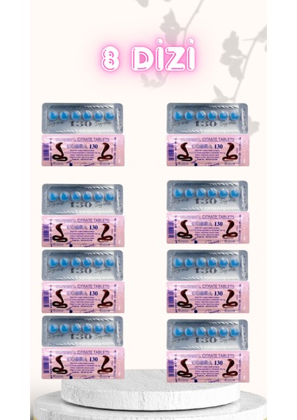 VEGA130 MAVICOBRA_HAP130 Mg 6x8 Dizi(Toplam 48 Tablet) COBRA130MG Mavikobra Kobrahap Mavi Kobra VİAGRA130 LİFTA130 Geciktirici8 Geciktirme8 Sertleştirici8 CİALİS15 Erkeklereözel