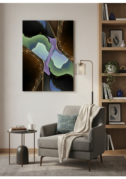 Modern Soyut Geode Desenli Kanvas Tablo | Duvar Sanatı Baskı fiyatları