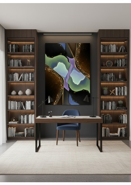 Modern Soyut Geode Desenli Kanvas Tablo | Duvar Sanatı Baskı modelleri