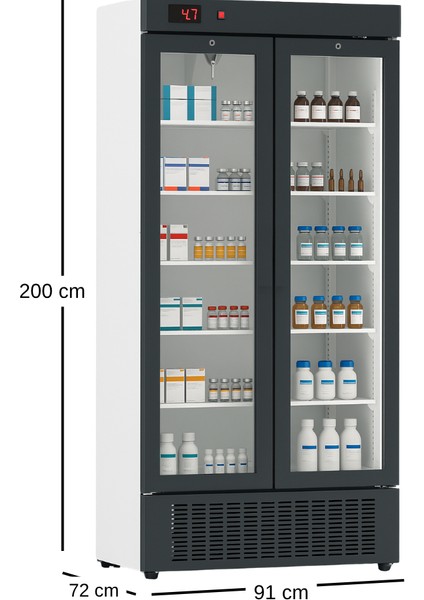 MED900 Medikal Eczane Aşı Saklama ve Soğutucu Muhafaza Dolabı fiyatları