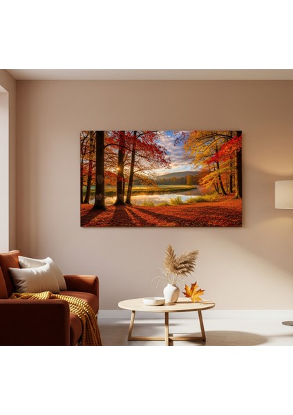 Kanvas Tablo Sonbahar Temalı, Doğa Manzaralı Sonbahar Tablo,modern Sonbahar Kanvas Tablo,minimalist fiyatları