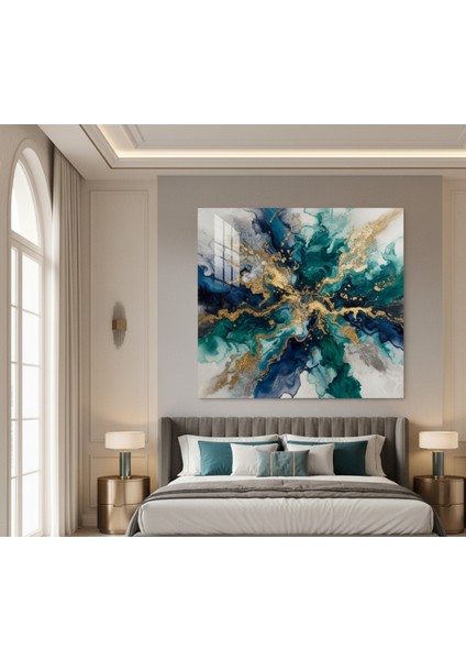 Mermer Efektli Kanvas Tablo, Altın Detaylı Tablo, Modern Soyut Lüks Salon Tablo fiyatları