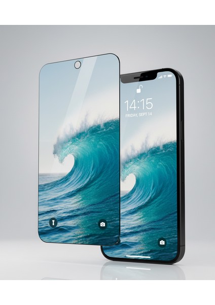Iphone 12 Mini Cam Ekran Koruyucu Uygulamalı Aparatlı Esd Anti-Statik Cam 9h Süper Sertlik