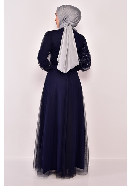 Maya Bella Pullu Tesettür Abiye indirimleri