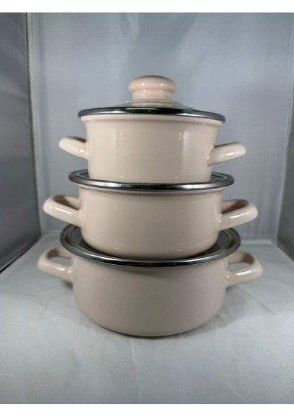 Mini Tencere Seti Emaye 6 Parça Saklama Kabı Seti fiyatları