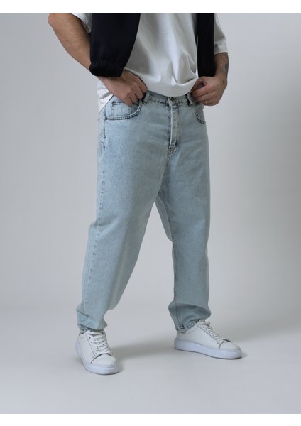 Boyfriend Buz Mavisi Erkek Kot Pantolon COC2526