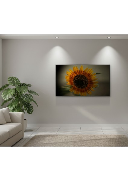 Ayçiçeği Kanvas Tablo | Turuncu Tablo, Sarı Tablo, Sanatsal Çiçek Fotoğrafı Kanvas Tablo fiyatları