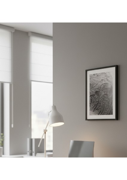 Kış Temalı Siyah Beyaz Çerçeveli Tablo, Modern Minimalist Salon Tablosu fiyatları