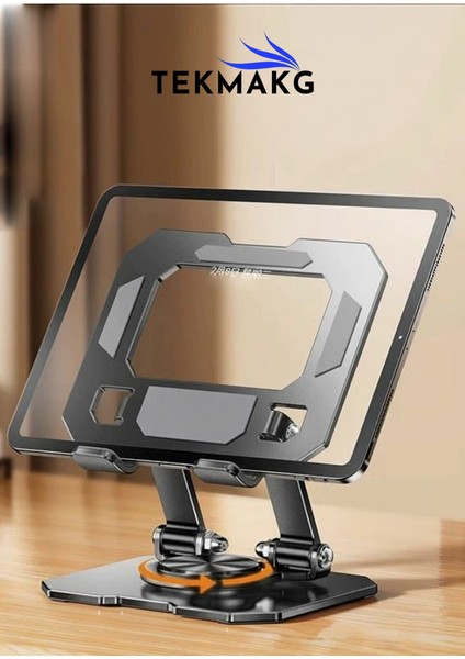 360 Derece Dönebilen Ayarlanabilir Tablet ve Laptop Standı Alüminyum Metal Yükseltici Katlanabilir Masaüstü Tutucu Stand fırsatları