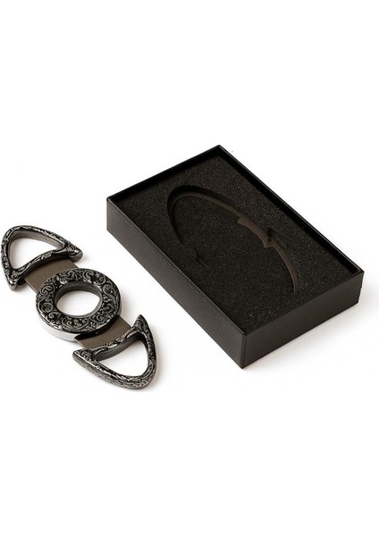 Elit Zarafet Çelik Gümüş Işlemeli Puro Kesici modelleri