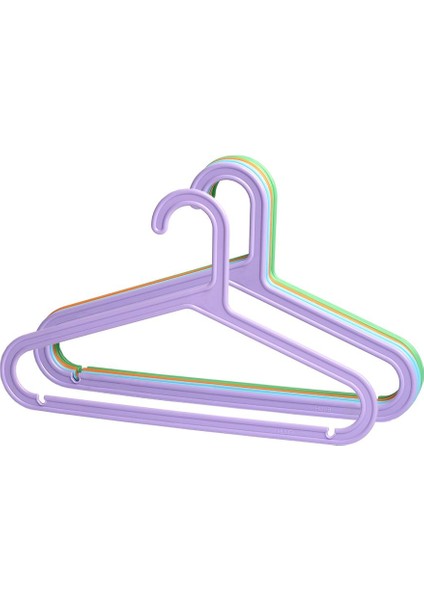 16 Adet Plastik Çocuk Askısı, Bebek Askılığı, Elbise Askısı, Renkli Askı, Slim Askı fiyatları